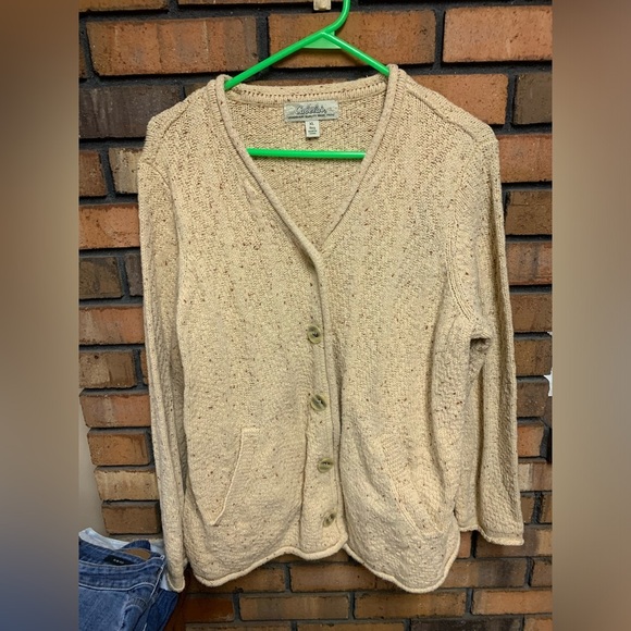 Cabela’s Wool Cream Cardigan Sweater - Picture 1 of 3